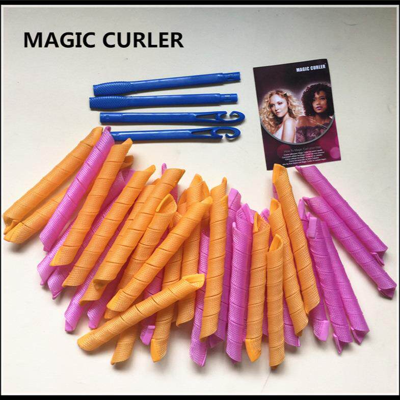 热销IC CURLER45长魔法卷40根套装两套拉发钩魔发卷发器