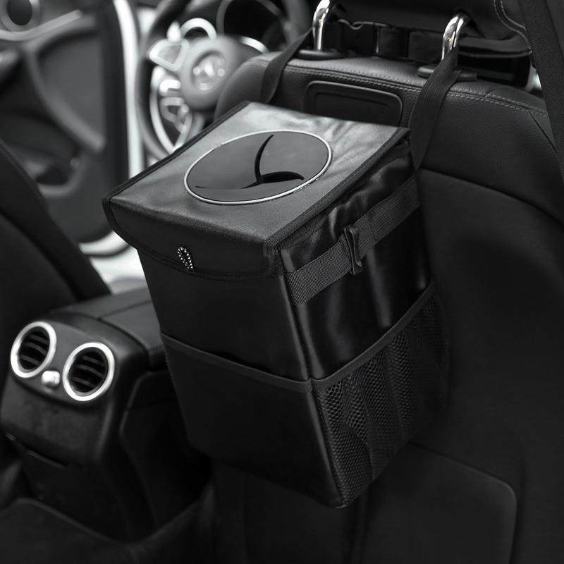 跨境车载收纳箱折叠防水收纳袋后备箱储物箱椅背袋车载垃圾桶定制