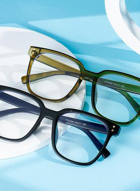 大框素颜神器黑框眼镜女韩版潮近视眼镜框大脸显可配度数 20098定