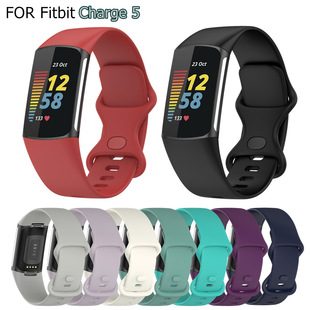 Charge 适用Fitbit 5硅胶表带Charge 5官方同款 智能手表替换腕带
