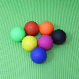 硅胶筋膜球橡胶实心筋膜球按摩球肌肉放松球曲棍球标准尺寸定制