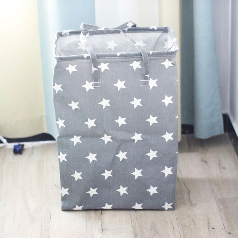 超大布艺棉麻收纳桶桌面洗衣脏衣篓可折叠束口杂物玩具收纳箱