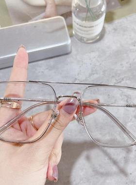 S11735大框双梁男女学生复古潮流日系小清新大脸显小舒适个性眼镜