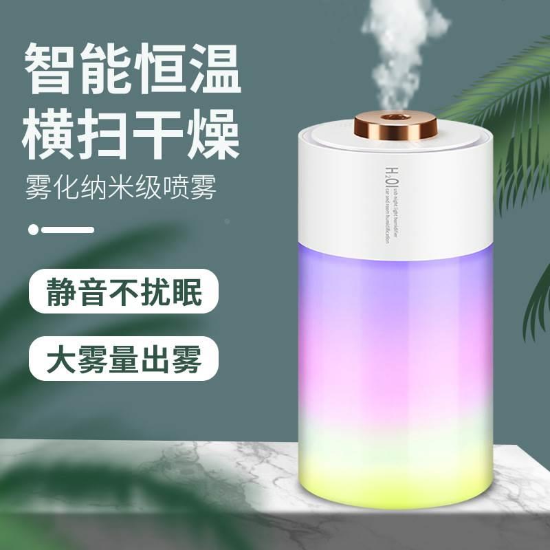 新款炫彩车载加湿器 USB香薰空气净化器桌面办公迷你补水雾化器