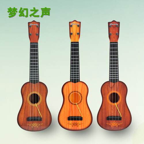 儿童大号仿真木纹尤克里