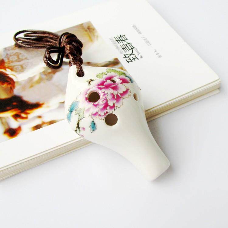 6孔中音C调陶笛 6AC调陶笛 埙学生初学教学用陶笛买就送教程定制