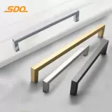 Источник: производитель, ящик шкафа, твердая мебельная ручка, современная простая длинная ручка из твердого золотого сплава цинка
