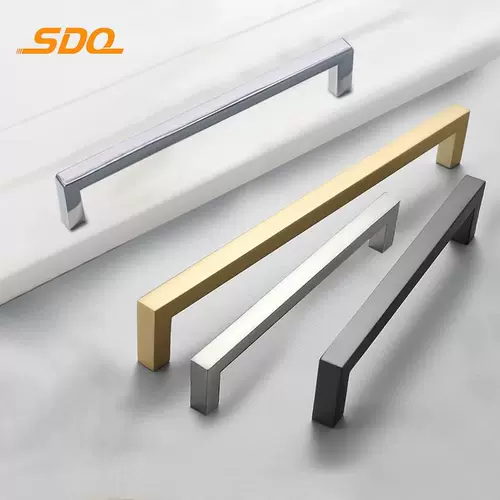 Источник: производитель, ящик шкафа, твердая мебельная ручка, современная простая длинная ручка из твердого золотого сплава цинка