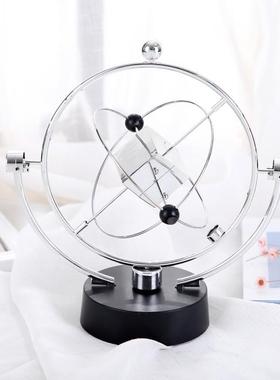 创意四方魔方天体轨道永动仪 旋转电磁摆物理模型磁性摇摆摆件定