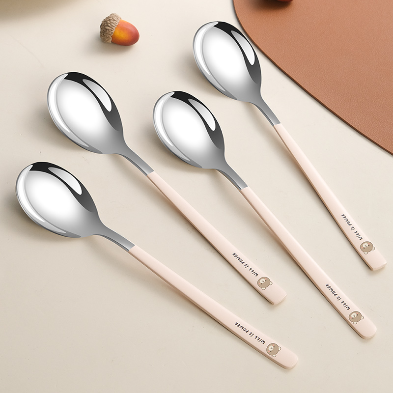 【316L不锈钢】可爱奶油风汤勺子