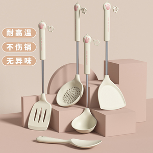 乐小满硅胶锅铲不粘锅专用铲食品级耐高温漏汤勺家用厨具铲勺套装