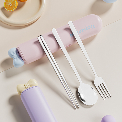 2025年新款304不锈钢便携餐具