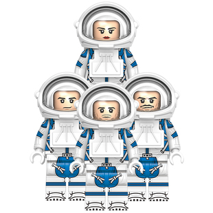 适配国产积木航空宇航员里德理查兹苏珊本格瑞姆强尼拼装人仔玩具
