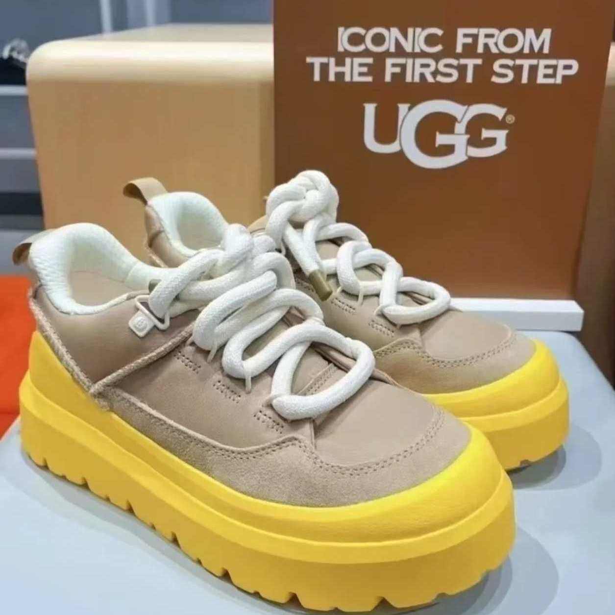 UGG低帮生活休闲鞋男女牛皮革