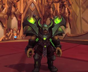 魔兽世界代练阿古斯板甲幻化世界污染者幻化套装绿色邪能颜色