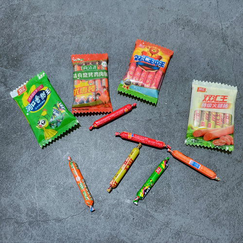 微缩食玩零食场景模型ob11娃娃屋配件仿真食品迷你火腿肠玉米香肠