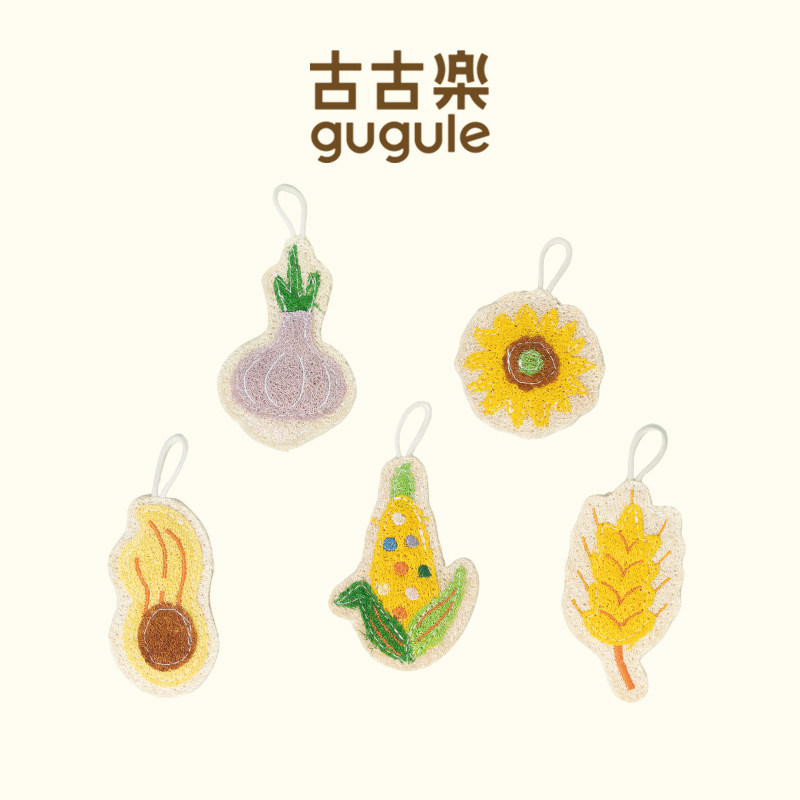 古古楽gugu手工天然丝瓜络多功能清洁布抹布洗碗布刷碗神器搓澡巾