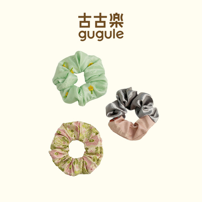 古古楽gugu诗经大肠发圈原创设计真丝新中式国风2025新款头绳
