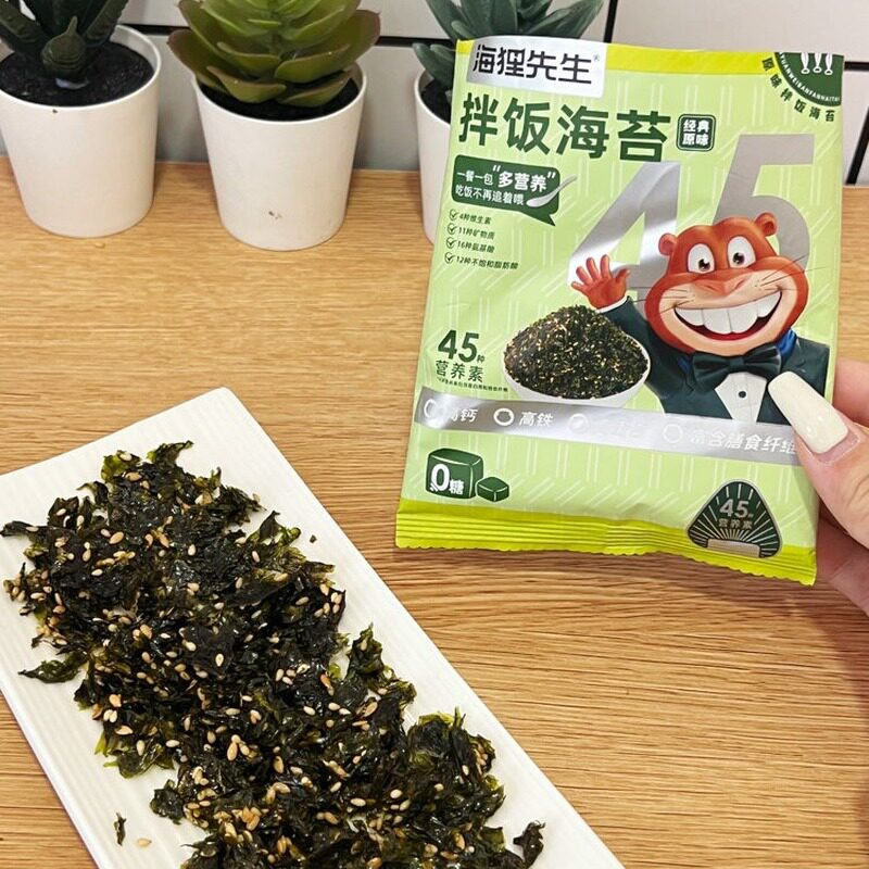 海狸先生拌饭海苔轻松拌入饭菜