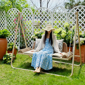 户外秋千吊床阳台家用双人秋千椅别墅吊篮椅室外吊椅秋千户外庭院