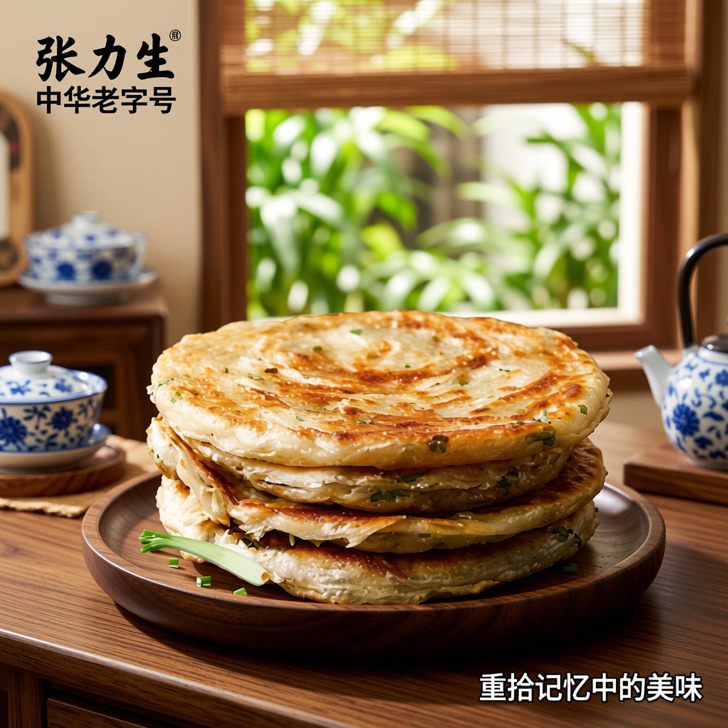 张力生老上海葱油饼黄油牛奶手抓饼半成品早餐家庭装儿童正宗速食