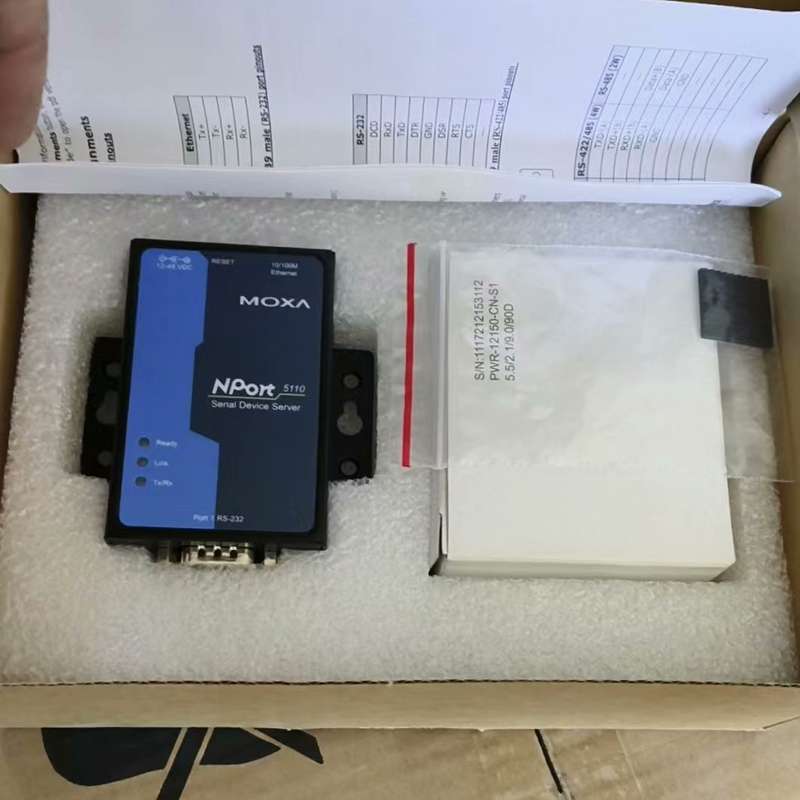 议价 摩莎NPort5110A-T串口服务器以太网转232可开票