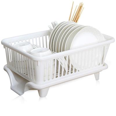 wash the carrying dish rack drop put dry dishes