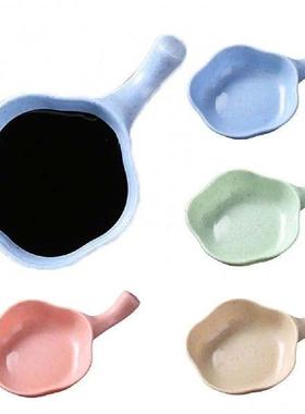 Kichen Wheat Straw Sauce Dish Mini Tray Small Plate Side