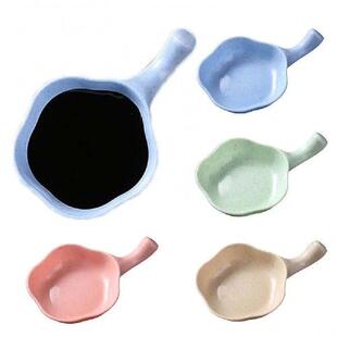 Kichen Wheat Straw Sauce Dish Mini Tray Small Plate Side