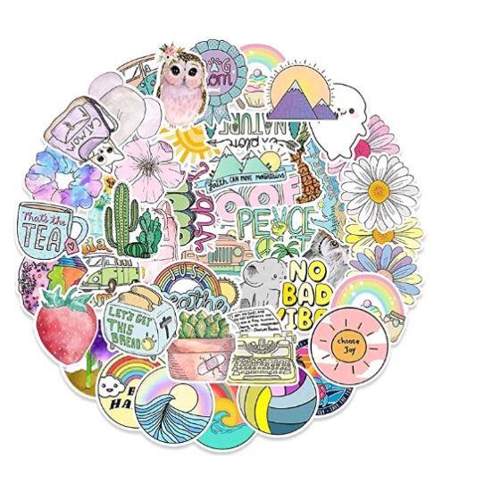 100个Vsco女孩贴纸防水滑板剪贴簿