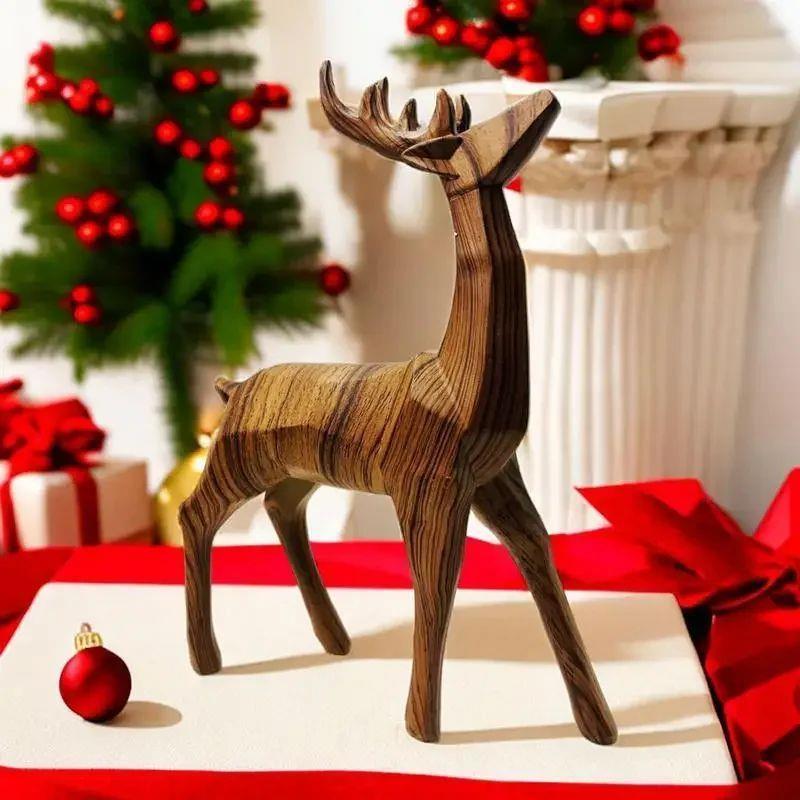 Reindeer Statue Resin Standing Deer Ornaments Creative