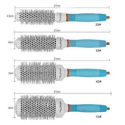 Professional Round Blue Hair Brush Ceramic Ion Hairbrush Com