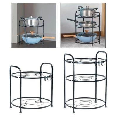 Pots and Pans Organizer Kitchen Shelf Freestanding Heavy