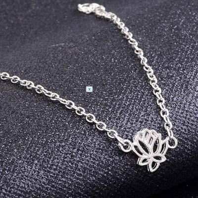 Yoga Anklet Summer Jewelry Lotus Flower Anklets Color Stain
