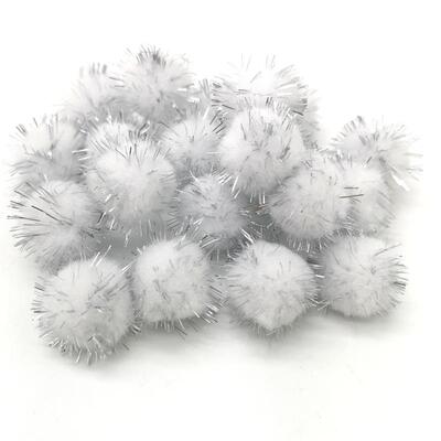 50pcs 15mm 25mm Colorful Pompoms for Dolls Garment Handmade