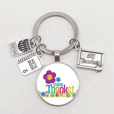 Appreciation Teacher Keychain Drawing Board Crayon Notebook