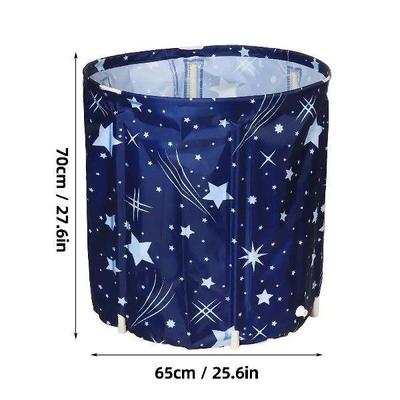 Portable Bathtub Folding Bath Bucket Thicken Shower Barrel