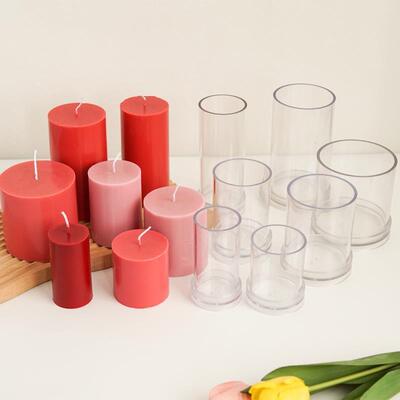 Large 3D Flat Top Cylindrical Candle Mold Handmade Candle Ma