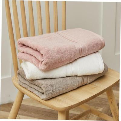100% Cotton Bath Towel Set Absorbent Adult Bath Towels Solid