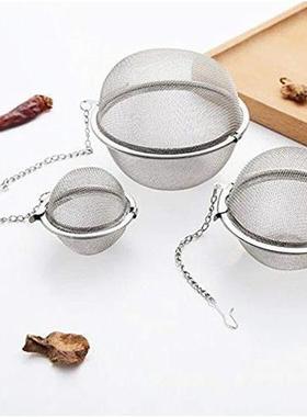 Mesh Tea Ball Infuser Strainers不锈钢茶球过滤网球器煲汤料包