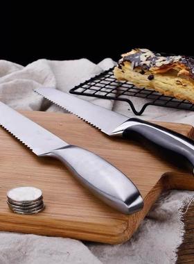 stainless steel bread knife 8 inch slice serrated knife