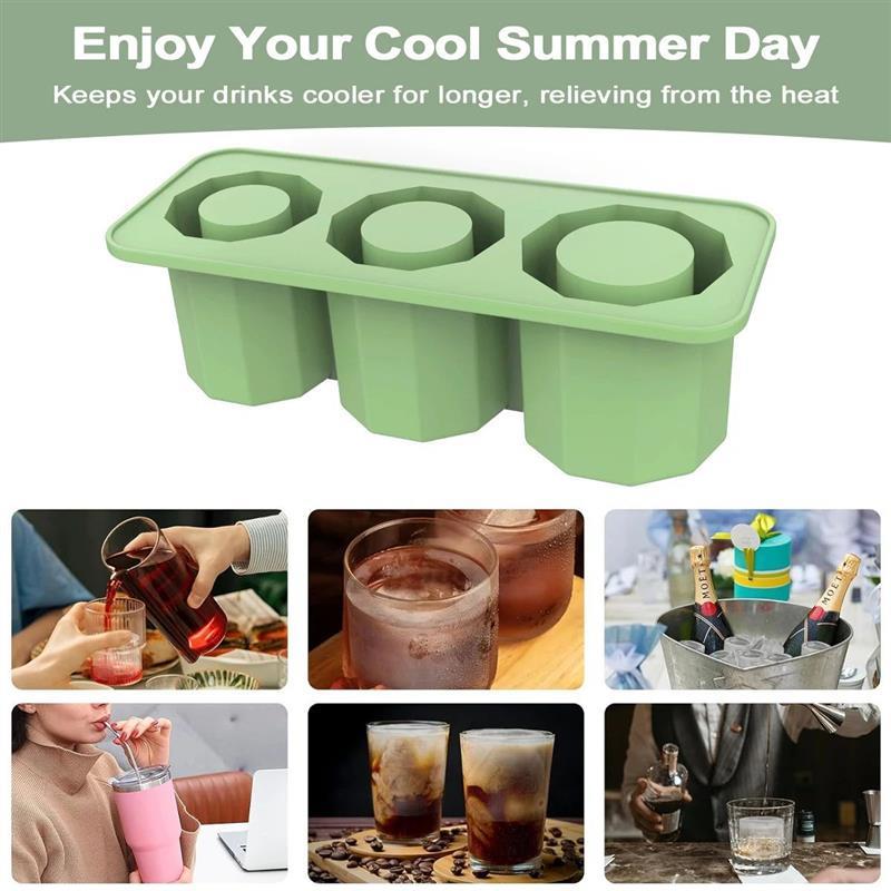 Leeseph Ice Cube Tray for Stanley Cup Tumbler Cup , Cylinder