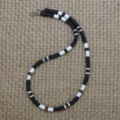 Tribal Men Ethnic Shell tric Necklace Coconut Beaded Jewelry