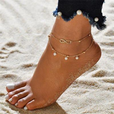Bohemia Beads Ankle Bracelet for Women Leg Chain Round Tasse