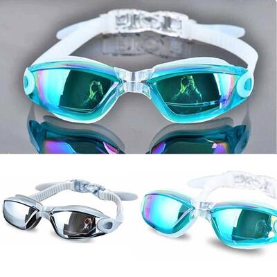 Antifog Swimsuit Glasses Swimming Diving Goggles Swim Plug