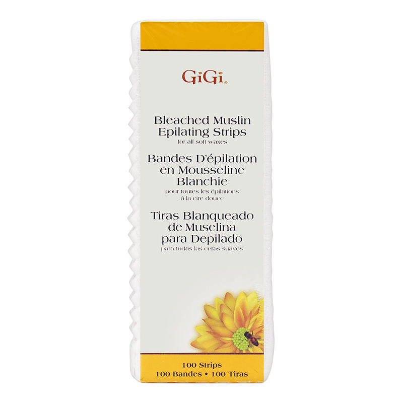 Gigi; body care; Bleached Muslin Epilating Strips (1.75"