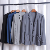外贸轻奢轻薄百搭休闲西装 高端冷感面料 男士 夏季 外套 防晒透气