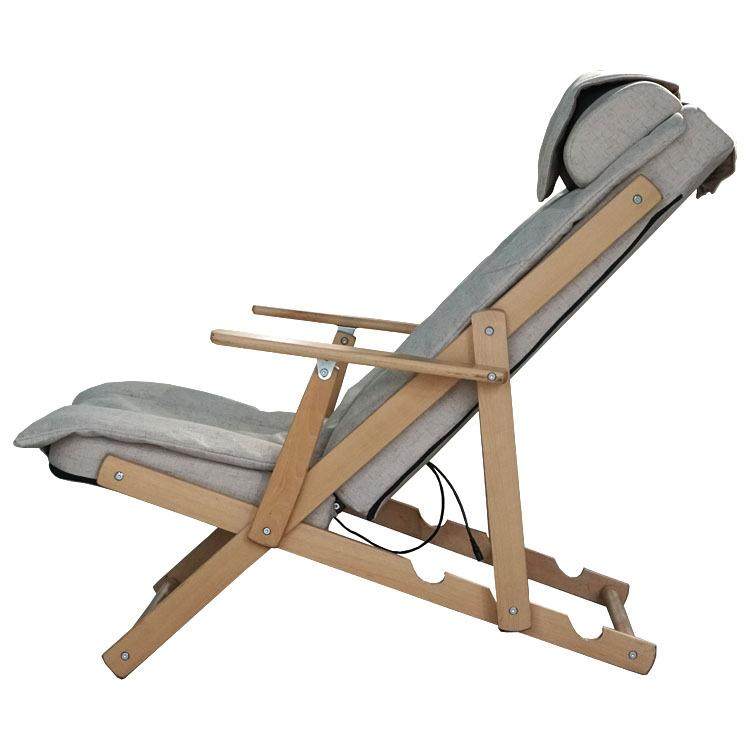 销售按摩椅家用全身小型实木摇椅双机芯肩部颈部背部按摩