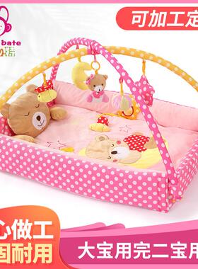 卡其贝特月亮熊婴儿游戏毯宝宝爬行垫健身架0-1满月玩具playmat