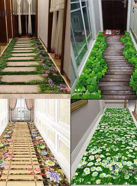 卧室玄关厨房走廊家用裁剪满铺过道地毯可地毯防滑门厅太保麦客厅